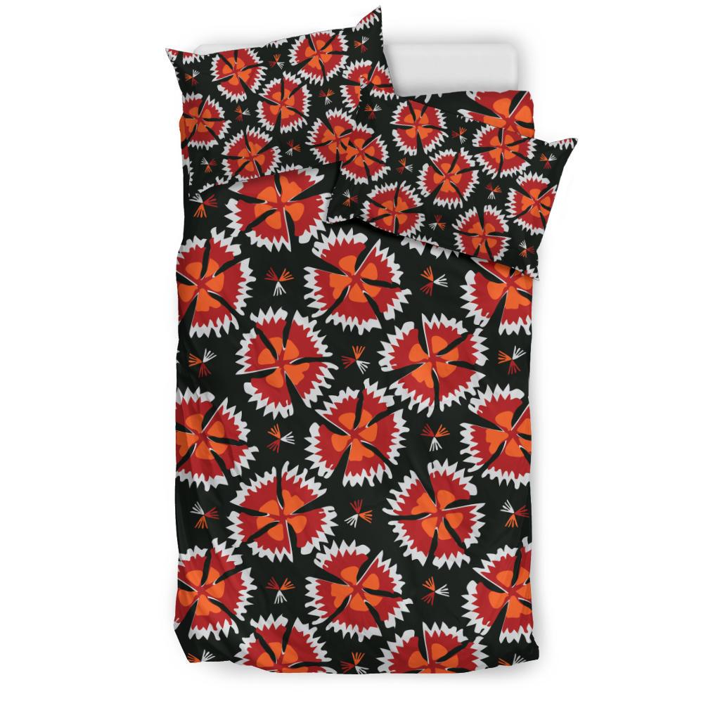 Carnations Pattern Print Design CN03 Duvet Cover Bedding Set-JORJUNE.COM