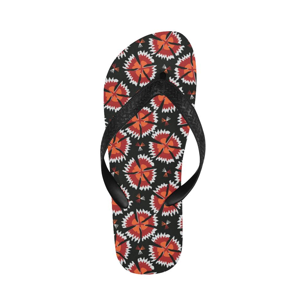 Carnations Pattern Print Design CN03 Flip Flops-JorJune