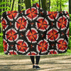 Carnations Pattern Print Design CN03 Hooded Blanket-JORJUNE.COM