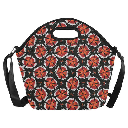 Carnations Pattern Print Design CN03 Neoprene Lunch Bag-JorJune