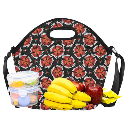 Carnations Pattern Print Design CN03 Neoprene Lunch Bag-JorJune
