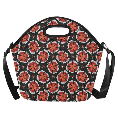Carnations Pattern Print Design CN03 Neoprene Lunch Bag-JorJune