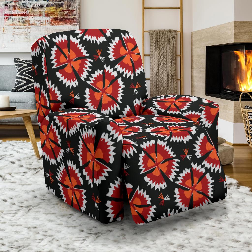 Carnations Pattern Print Design CN03 Recliner Slipcover-JORJUNE.COM