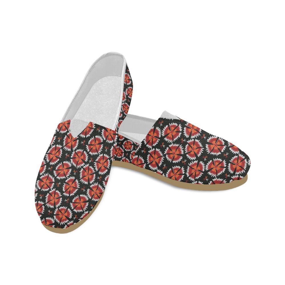 Carnations Pattern Print Design CN03 Women Casual Shoes-JorJune.com