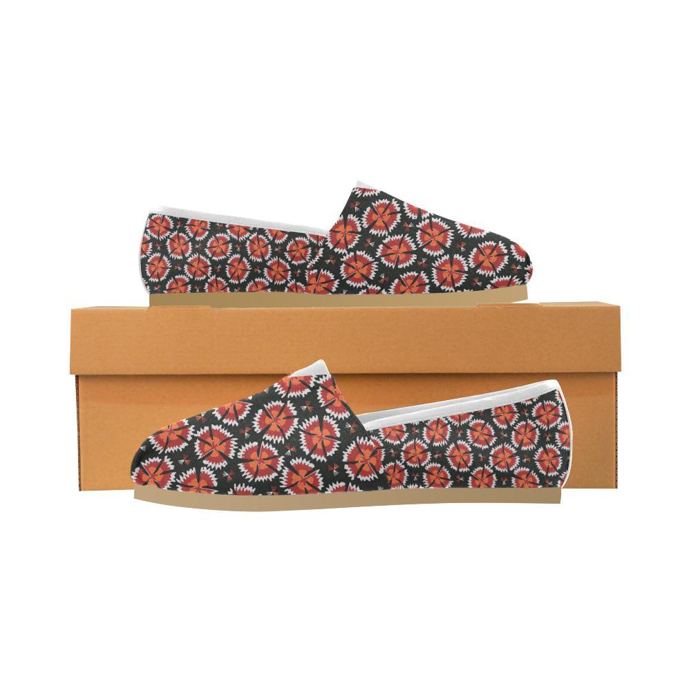 Carnations Pattern Print Design CN03 Women Casual Shoes-JorJune.com
