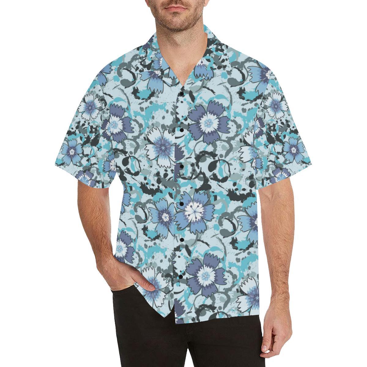 Carnations Pattern Print Design CN04 Men Hawaiian Shirt-JorJune