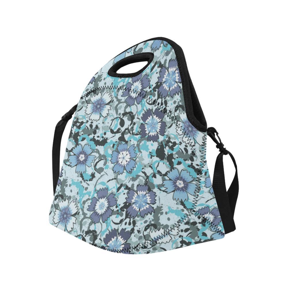 Carnations Pattern Print Design CN04 Neoprene Lunch Bag-JorJune