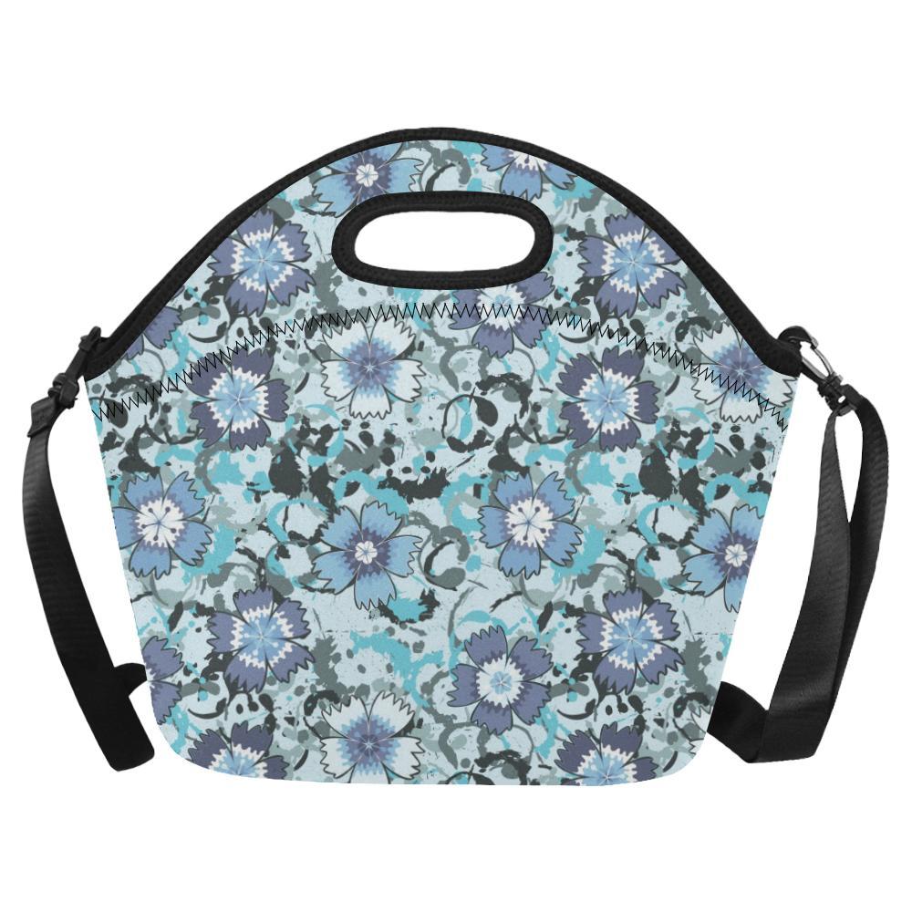 Carnations Pattern Print Design CN04 Neoprene Lunch Bag-JorJune