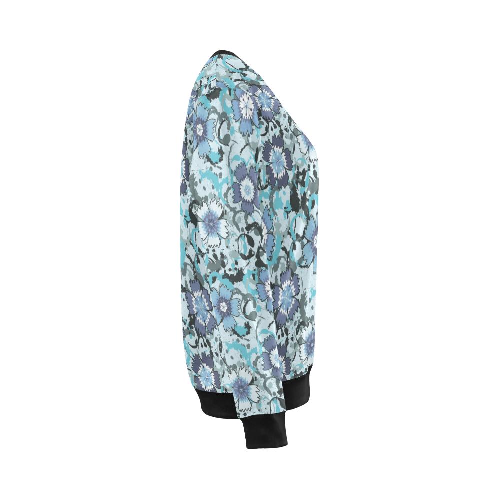 Carnations Pattern Print Design CN04 Women Long Sleeve Sweatshirt-JorJune