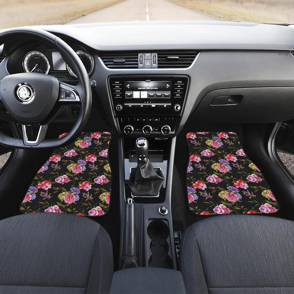 Carnations Pattern Print Design CN05 Car Floor Mats-JorJune