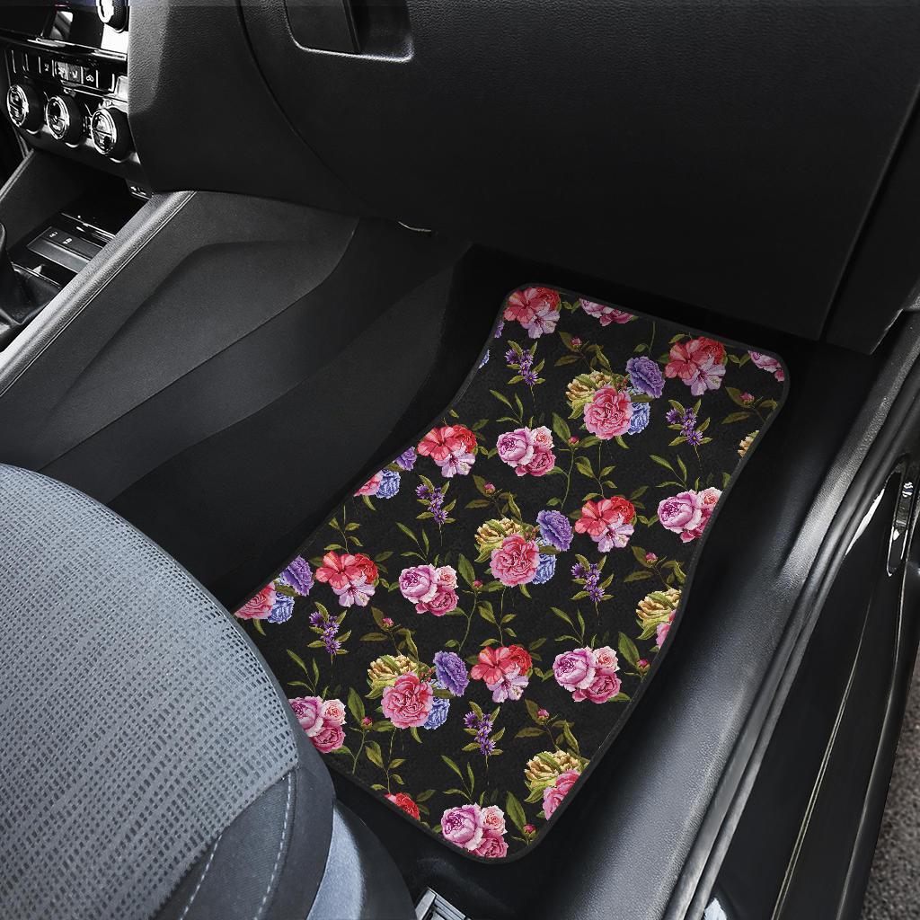 Carnations Pattern Print Design CN05 Car Floor Mats-JorJune