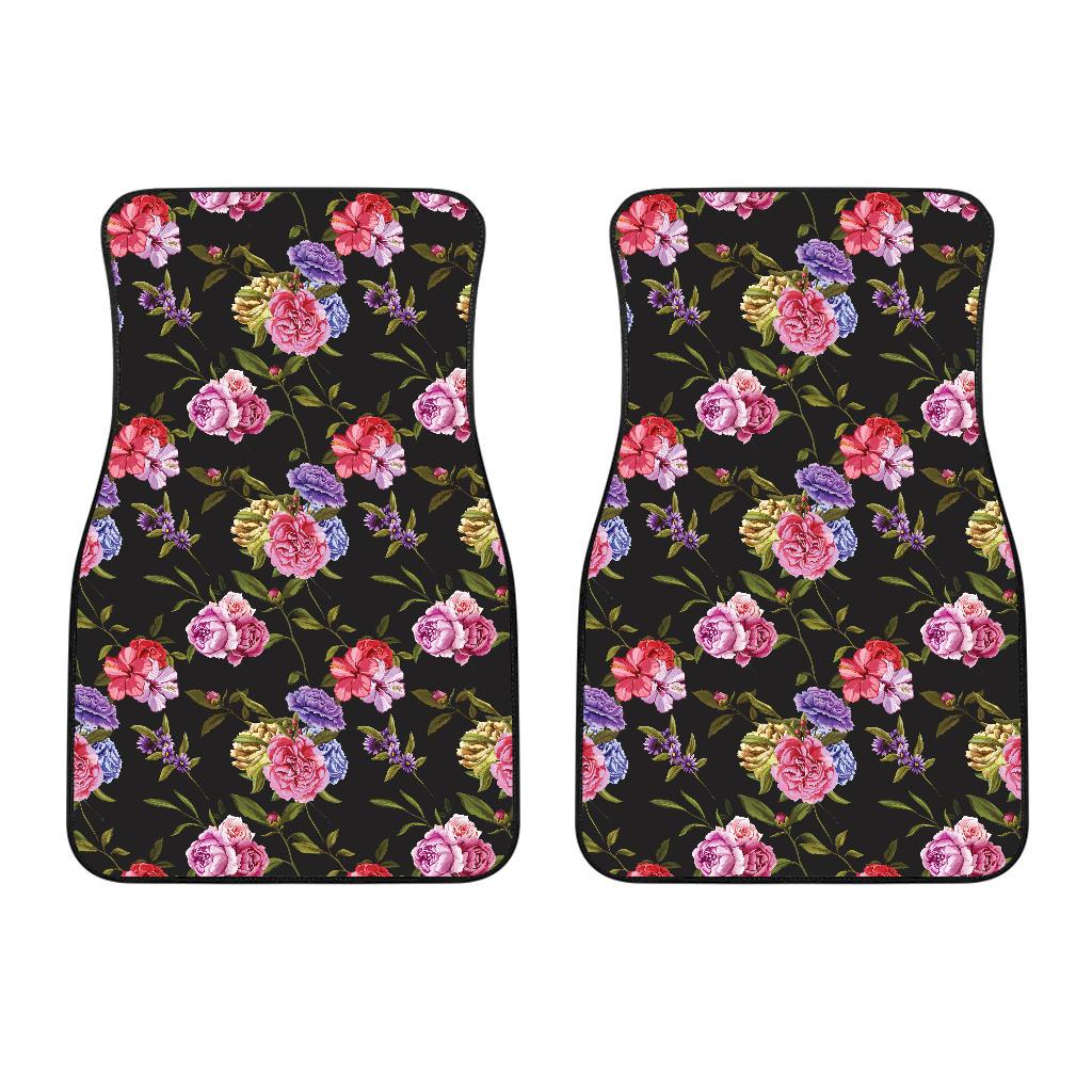 Carnations Pattern Print Design CN05 Car Floor Mats-JorJune