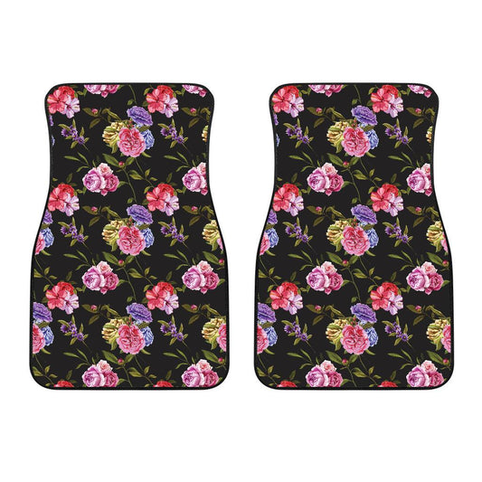 Carnations Pattern Print Design CN05 Car Floor Mats-JorJune