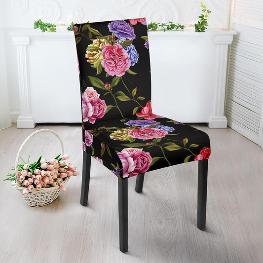 Carnations Pattern Print Design CN05 Dining Chair Slipcover-JORJUNE.COM