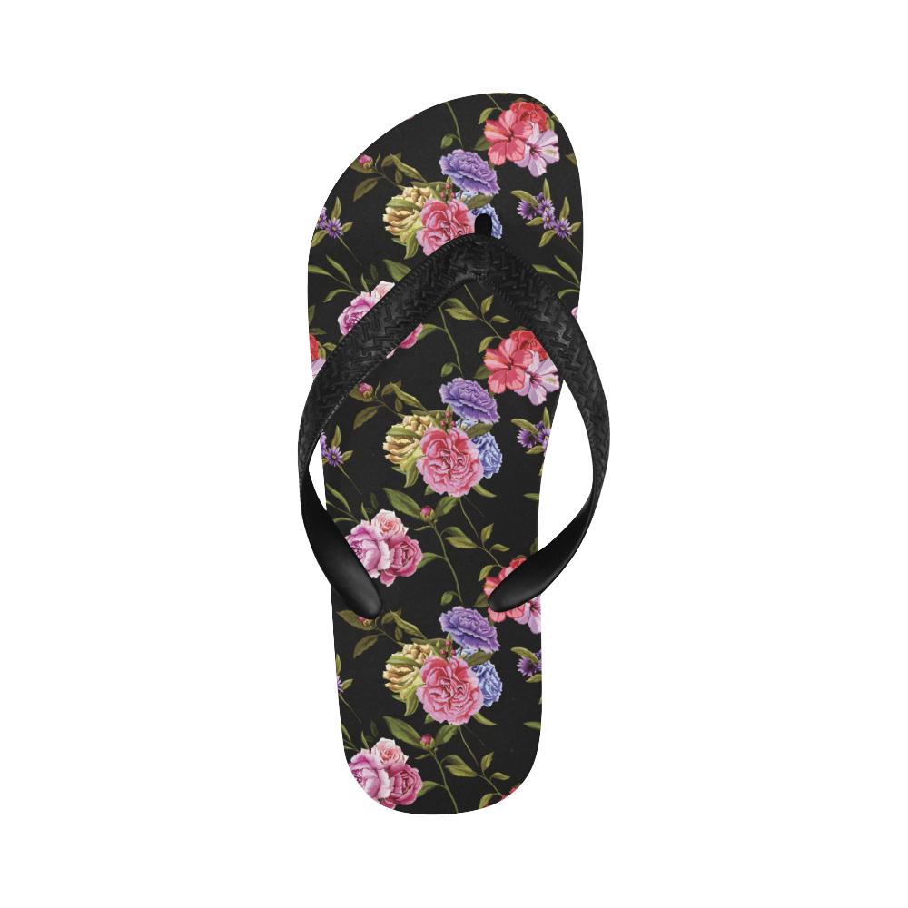 Carnations Pattern Print Design CN05 Flip Flops-JorJune