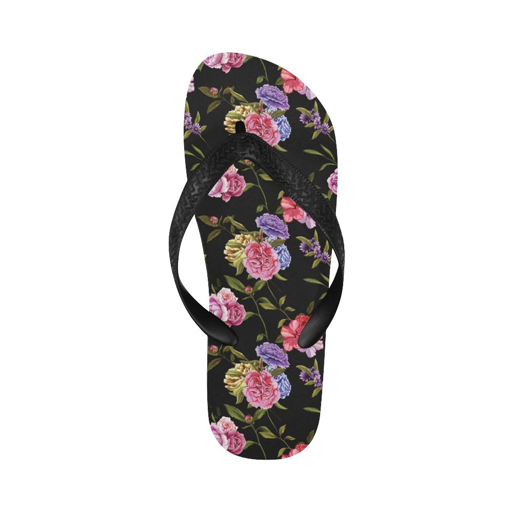 Carnations Pattern Print Design CN05 Flip Flops-JorJune