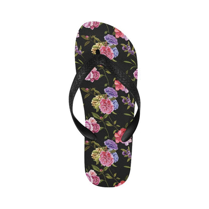 Carnations Pattern Print Design CN05 Flip Flops-JorJune