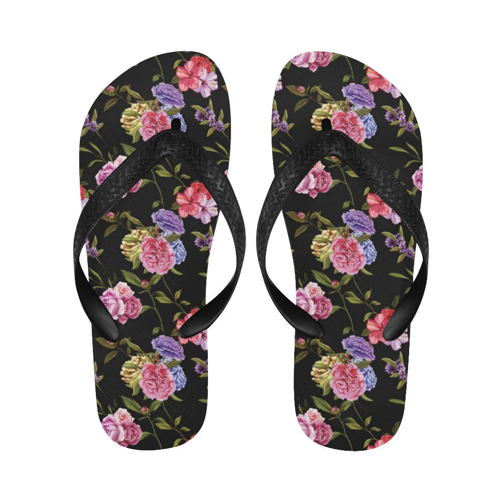 Carnations Pattern Print Design CN05 Flip Flops-JorJune