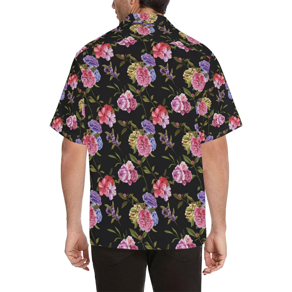 Carnations Pattern Print Design CN05 Men Hawaiian Shirt-JorJune