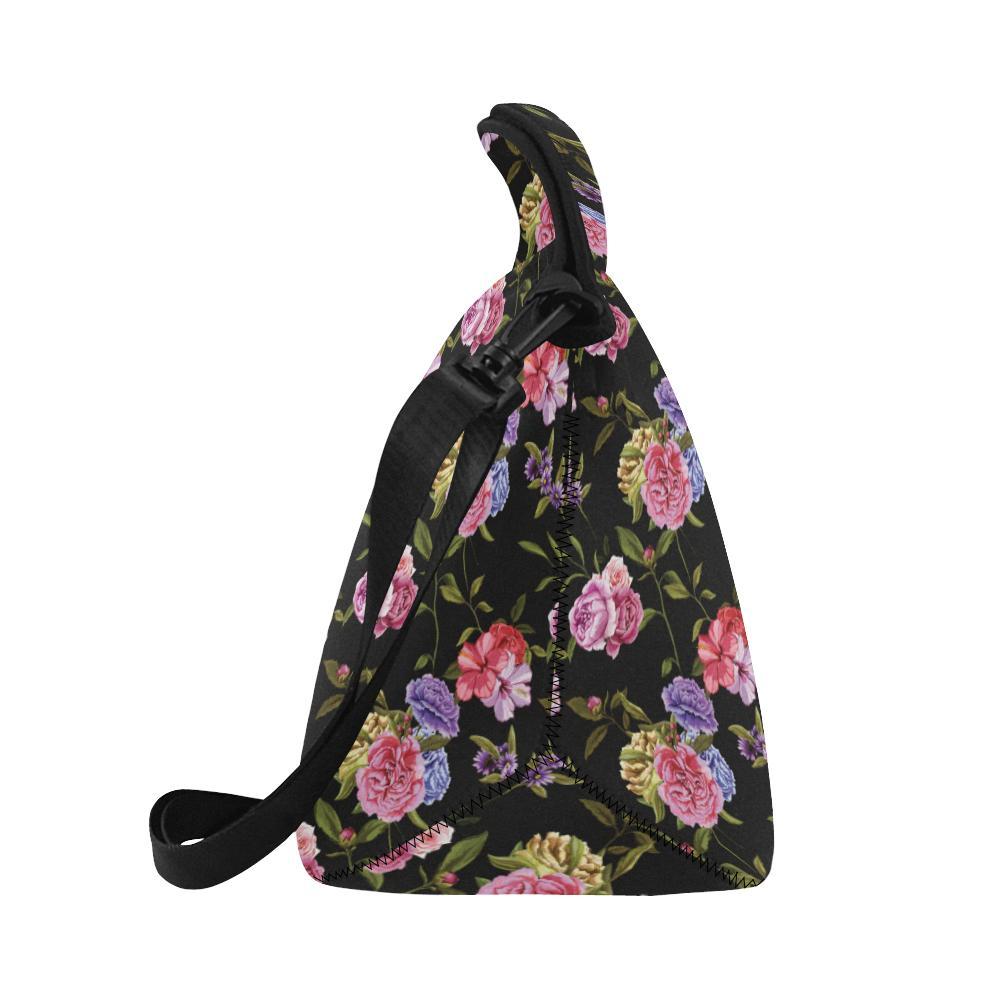Carnations Pattern Print Design CN05 Neoprene Lunch Bag-JorJune