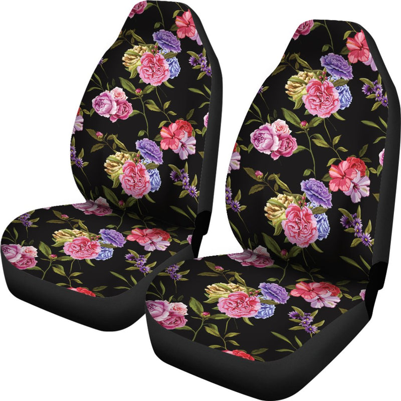 Carnations Pattern Print Design CN05 Universal Fit Car Seat Covers