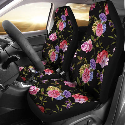 Carnations Pattern Print Design CN05 Universal Fit Car Seat Covers