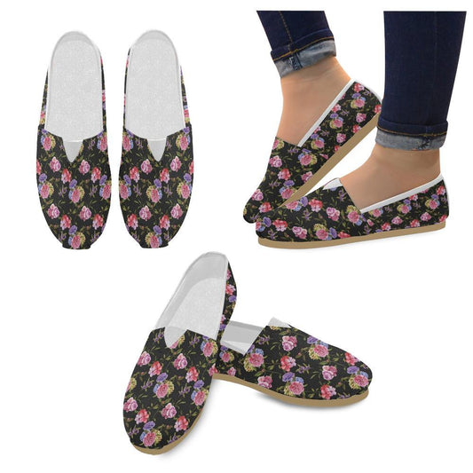 Carnations Pattern Print Design CN05 Women Casual Shoes-JorJune.com
