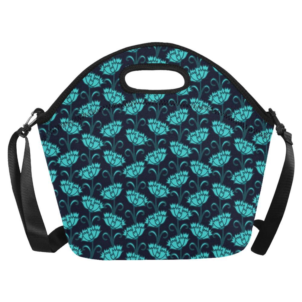 Carnations Pattern Print Design CN06 Neoprene Lunch Bag-JorJune