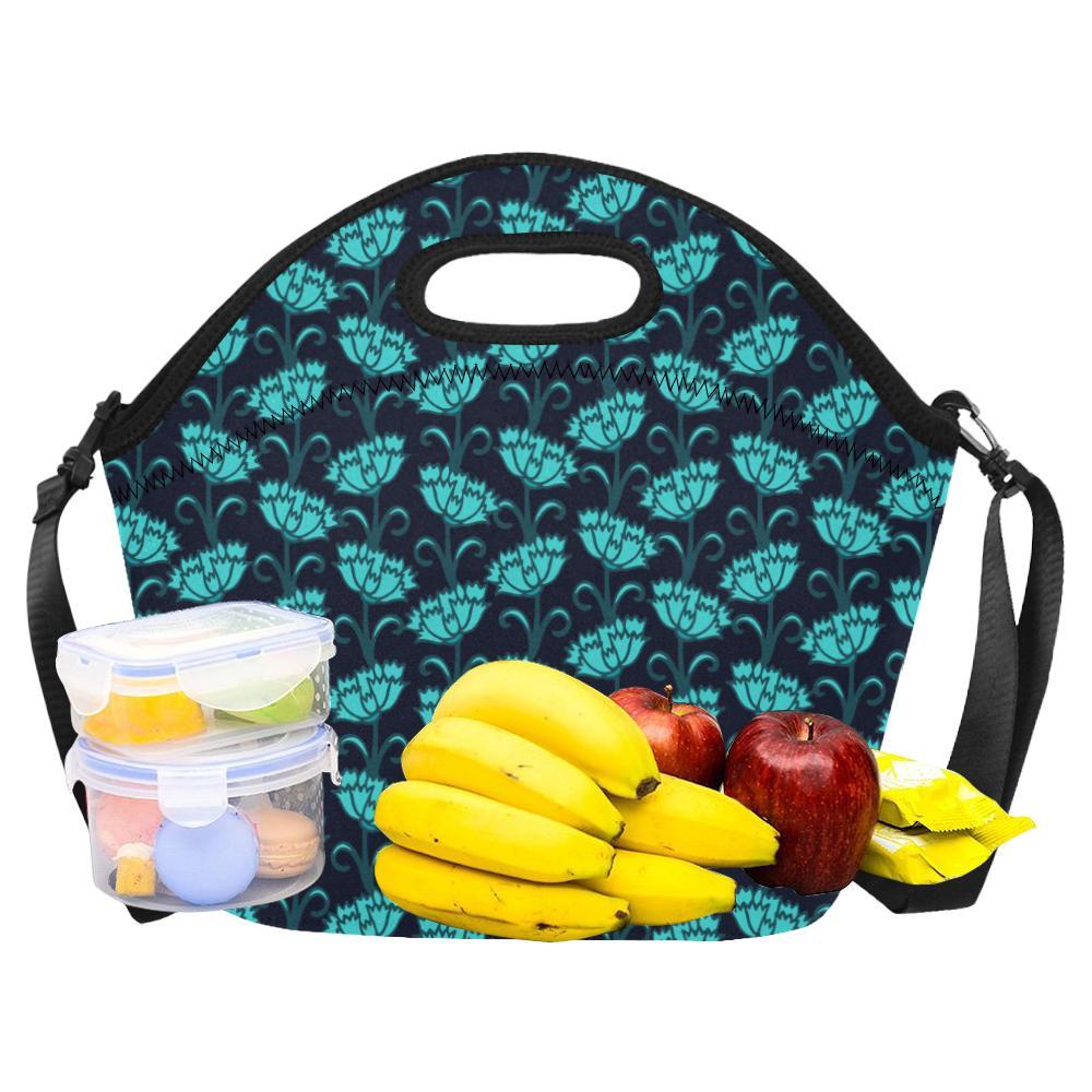 Carnations Pattern Print Design CN06 Neoprene Lunch Bag-JorJune