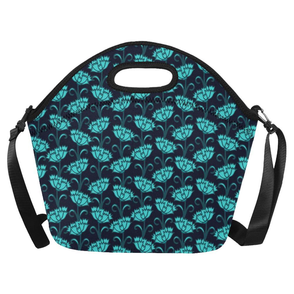 Carnations Pattern Print Design CN06 Neoprene Lunch Bag-JorJune