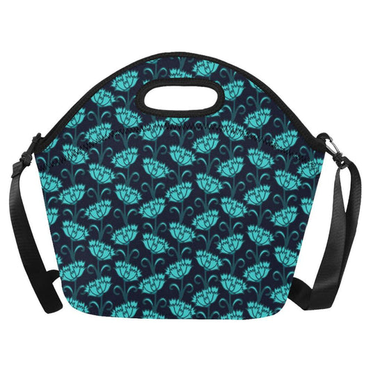 Carnations Pattern Print Design CN06 Neoprene Lunch Bag-JorJune