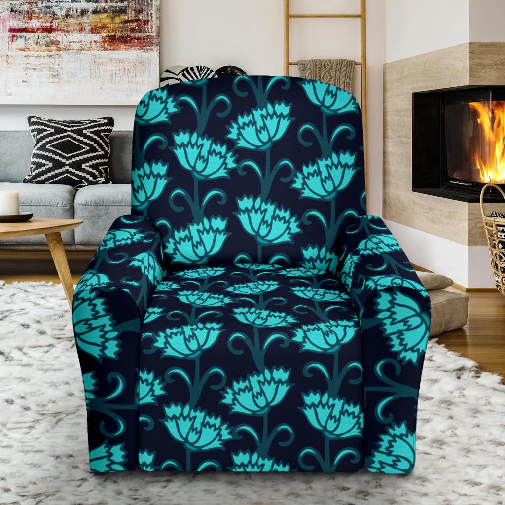 Carnations Pattern Print Design CN06 Recliner Slipcover-JORJUNE.COM