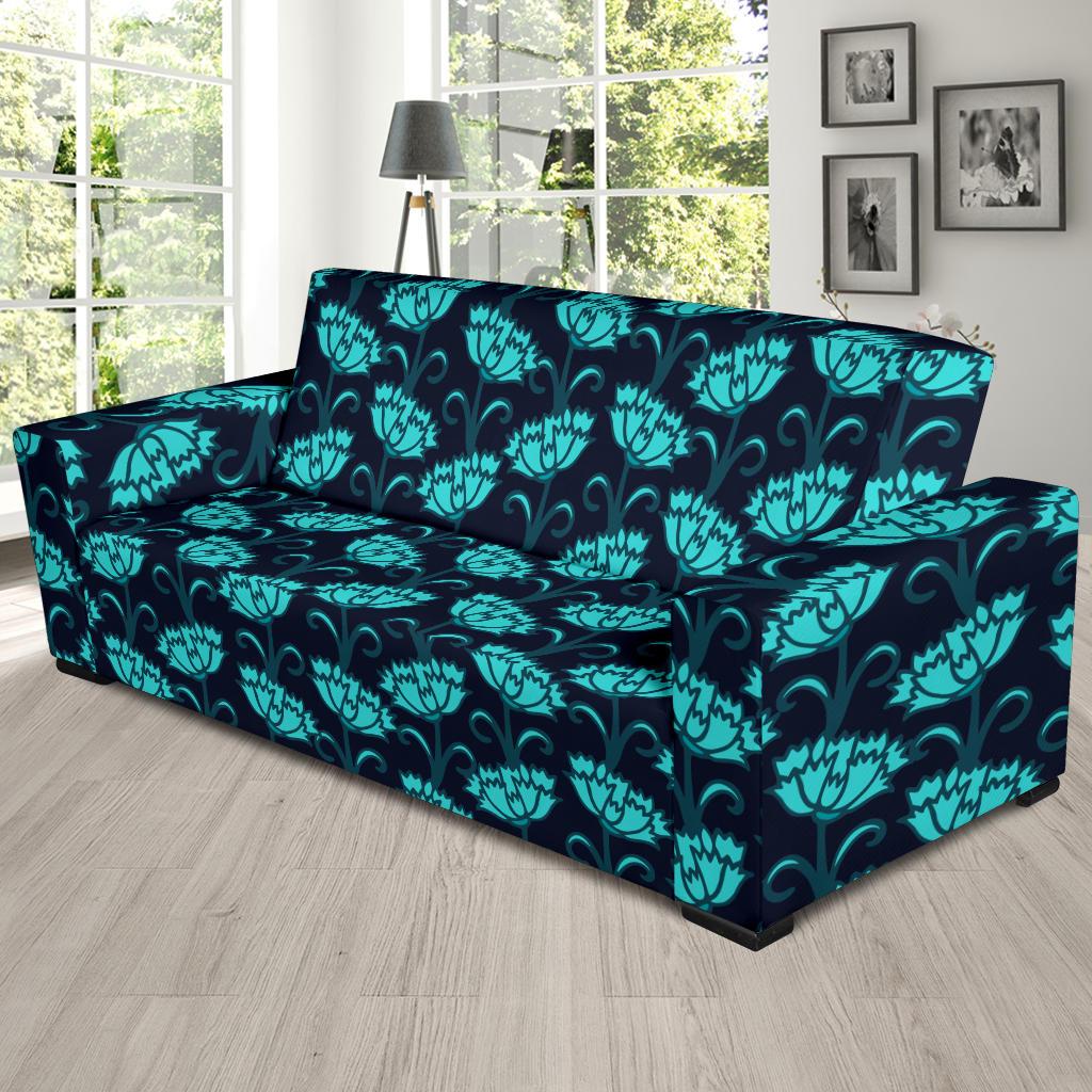 Carnations Pattern Print Design CN06 Sofa Slipcover-JORJUNE.COM