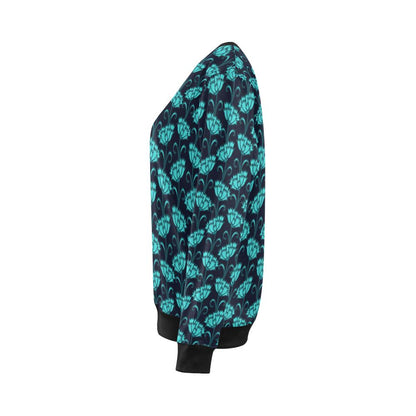 Carnations Pattern Print Design CN06 Women Long Sleeve Sweatshirt-JorJune