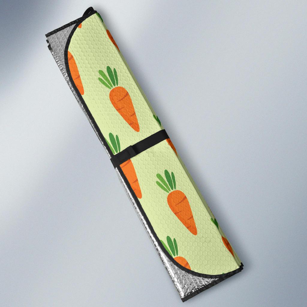 Carrot Pattern Print Design 02 Car Sun Shade-JORJUNE.COM
