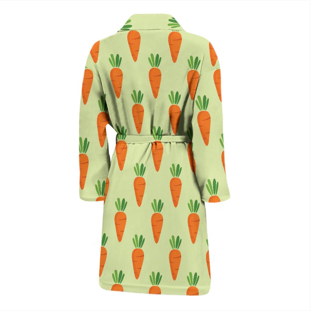 Carrot Pattern Print Design 02 Men Bathrobe-JORJUNE.COM