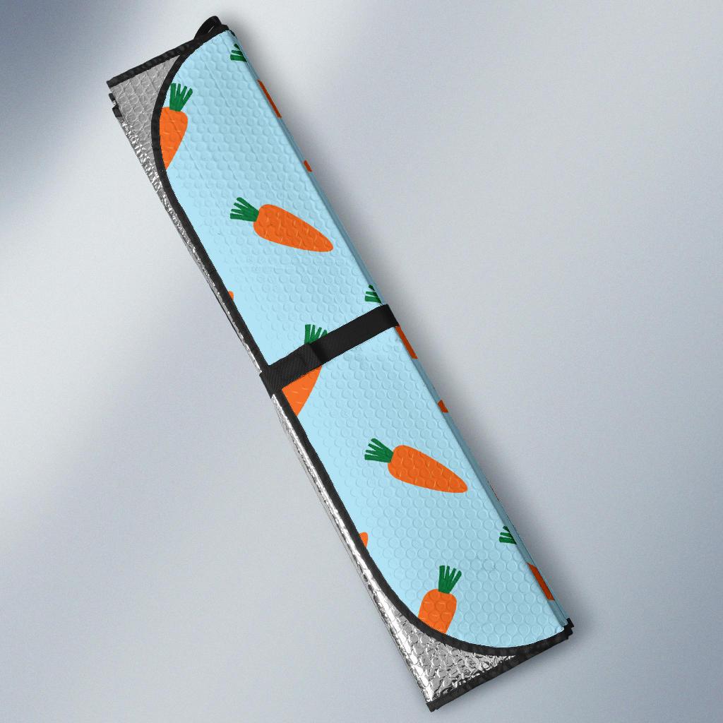 Carrot Pattern Print Design 03 Car Sun Shade-JORJUNE.COM