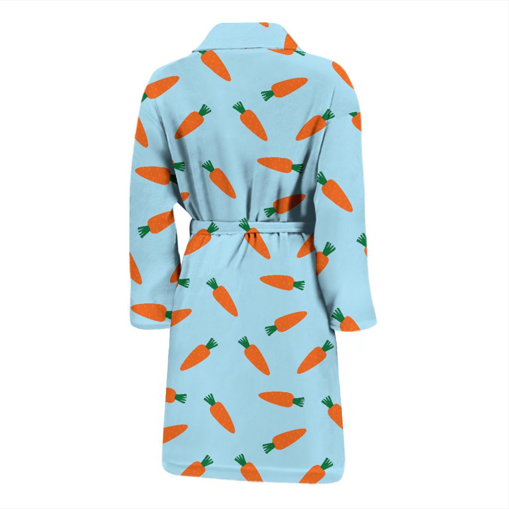 Carrot Pattern Print Design 03 Men Bathrobe-JORJUNE.COM