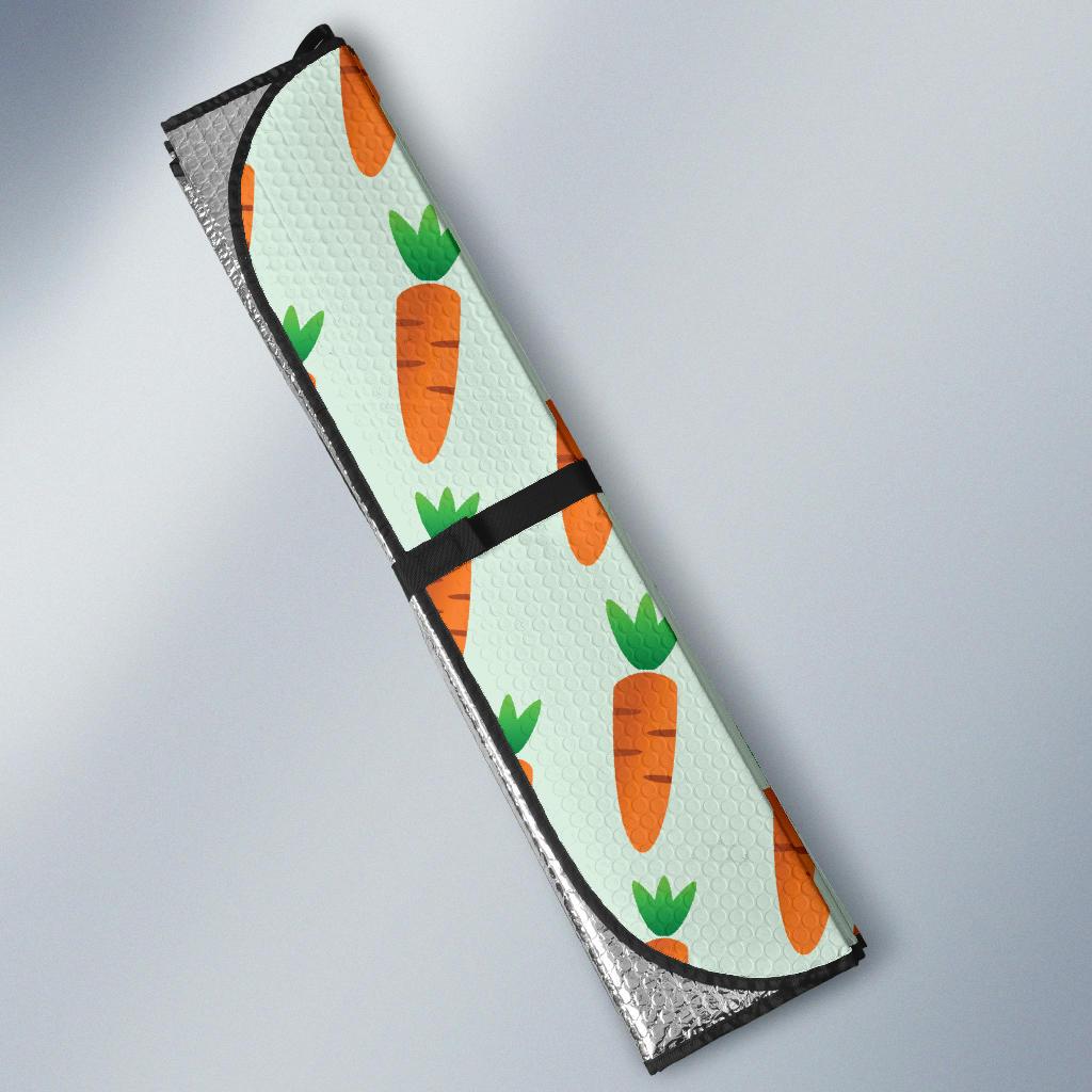 Carrot Pattern Print Design 05 Car Sun Shade-JORJUNE.COM