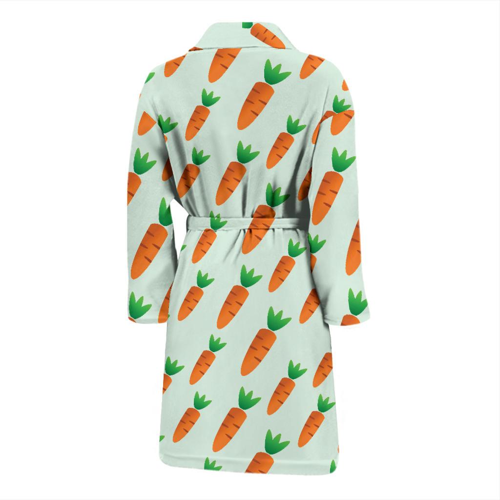 Carrot Pattern Print Design 05 Men Bathrobe-JORJUNE.COM