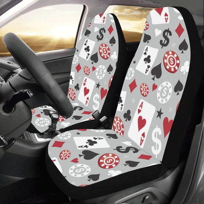 Casino Pattern Print Design 01 Car Seat Covers (Set of 2)-JORJUNE.COM