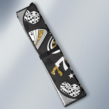 Casino Pattern Print Design 05 Car Sun Shade-JORJUNE.COM