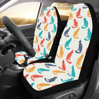 Cat Pattern Print Design 03 Car Seat Covers (Set of 2)-JORJUNE.COM