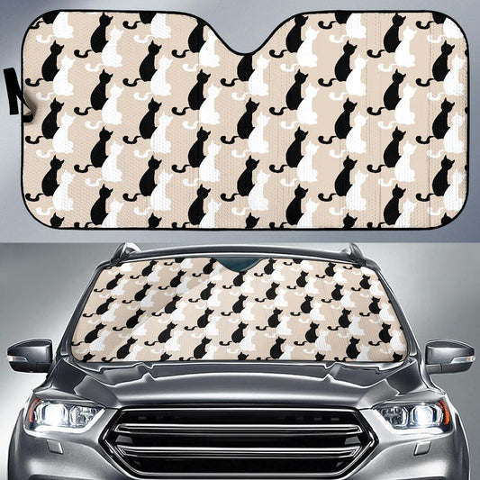 Cat Pattern Print Design 04 Car Sun Shade-JORJUNE.COM