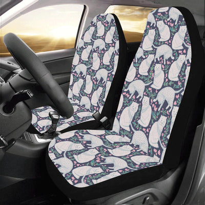 Cat Pattern Print Design 06 Car Seat Covers (Set of 2)-JORJUNE.COM