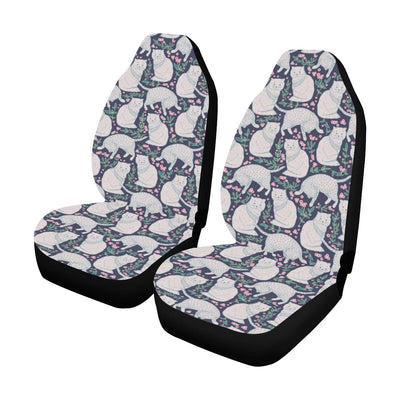 Cat Pattern Print Design 06 Car Seat Covers (Set of 2)-JORJUNE.COM