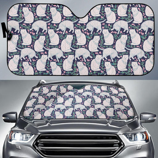 Cat Pattern Print Design 06 Car Sun Shade-JORJUNE.COM