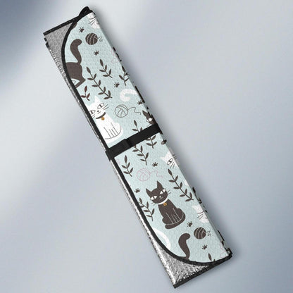 Cat Pattern Print Design 08 Car Sun Shade-JORJUNE.COM