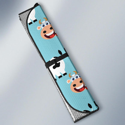 Cattle Cute Pattern Print Design 01 Car Sun Shade-JORJUNE.COM