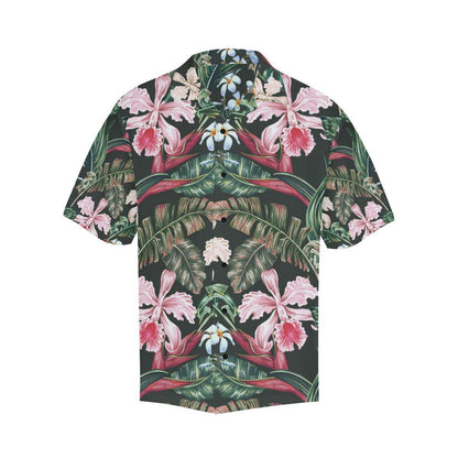 Cattleya Hawaiian Flower plumeria Men Hawaii Shirt